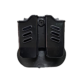 Polimer Çiftli Yedek Şarjör Kılıfı - Siyah