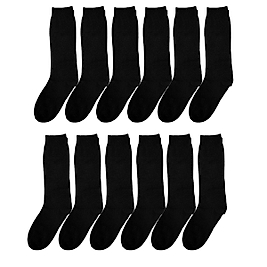 Asker Çorabı Yazlık 12'li Set - Siyah