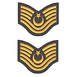 Jandarma Asayiş Astsubay Kıdemli Üst Çavuş Tören Rütbe - Nakışlı