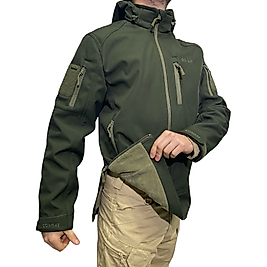 Combat Tactical Softshell Mont - Haki