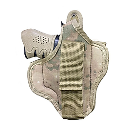 Yarım Kelebek Yedek Şarjörlü Silah Kılıfı - Kamuflaj