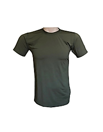 Termal Mikrofiber Tişöft Haki- Kısa Kol