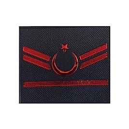 Jandarma Asayiş I Kademeli Uzman Çavuş Yelek Rütbesi - 3D