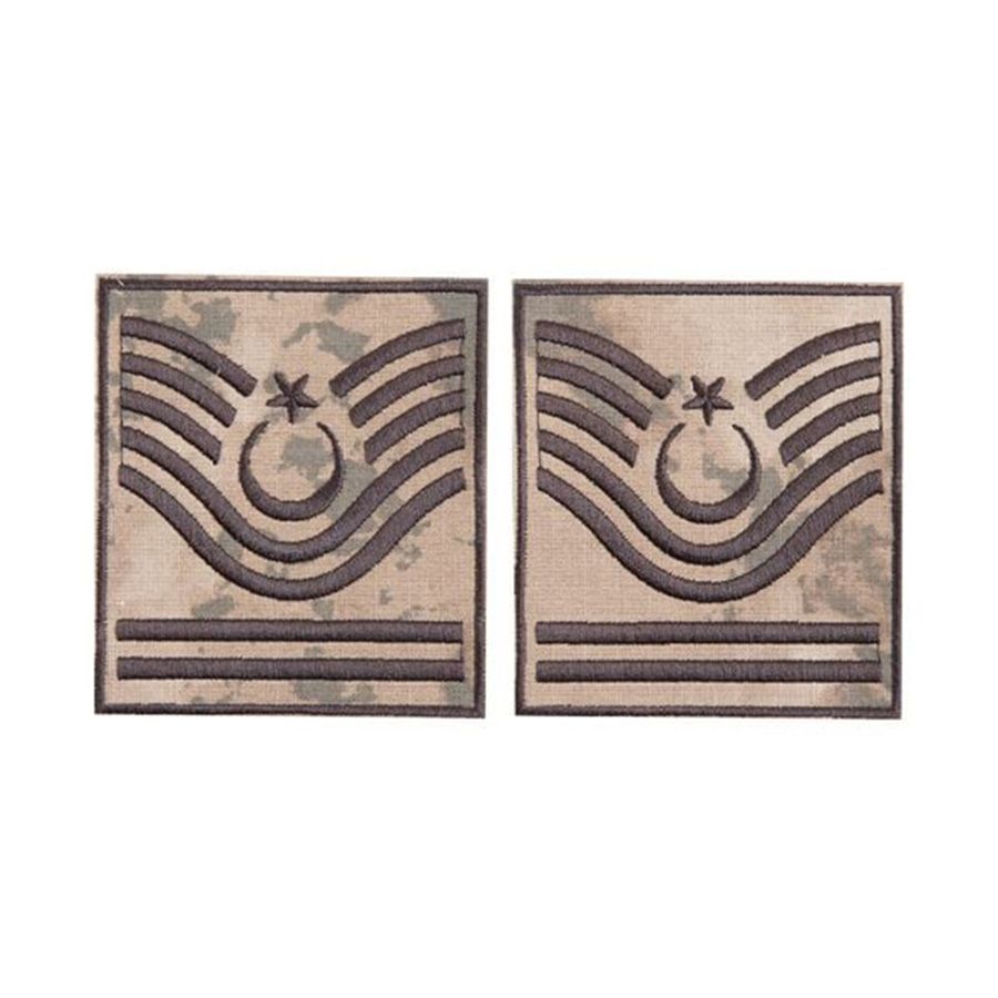 Jandarma Kamuflaj Astsubay Kıdemli Başçavuş Rütbe - Nakışlı