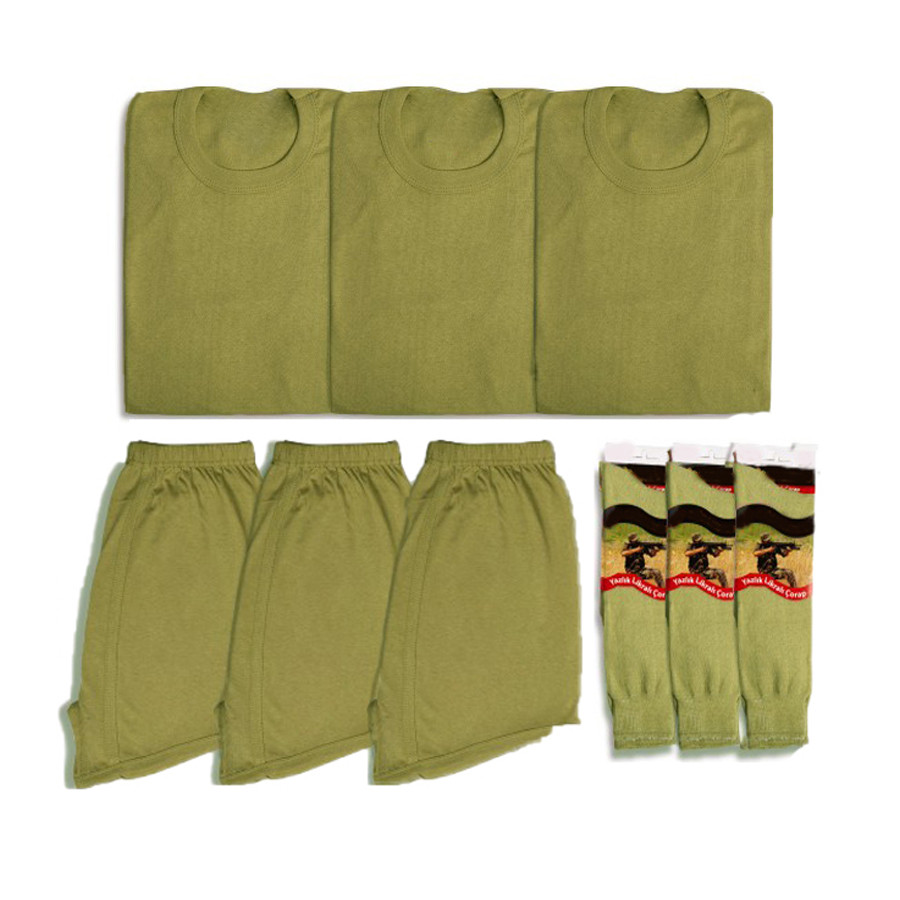 Fanila - Don - Çorap 3'lü Acemi / Bedelli Asker Seti