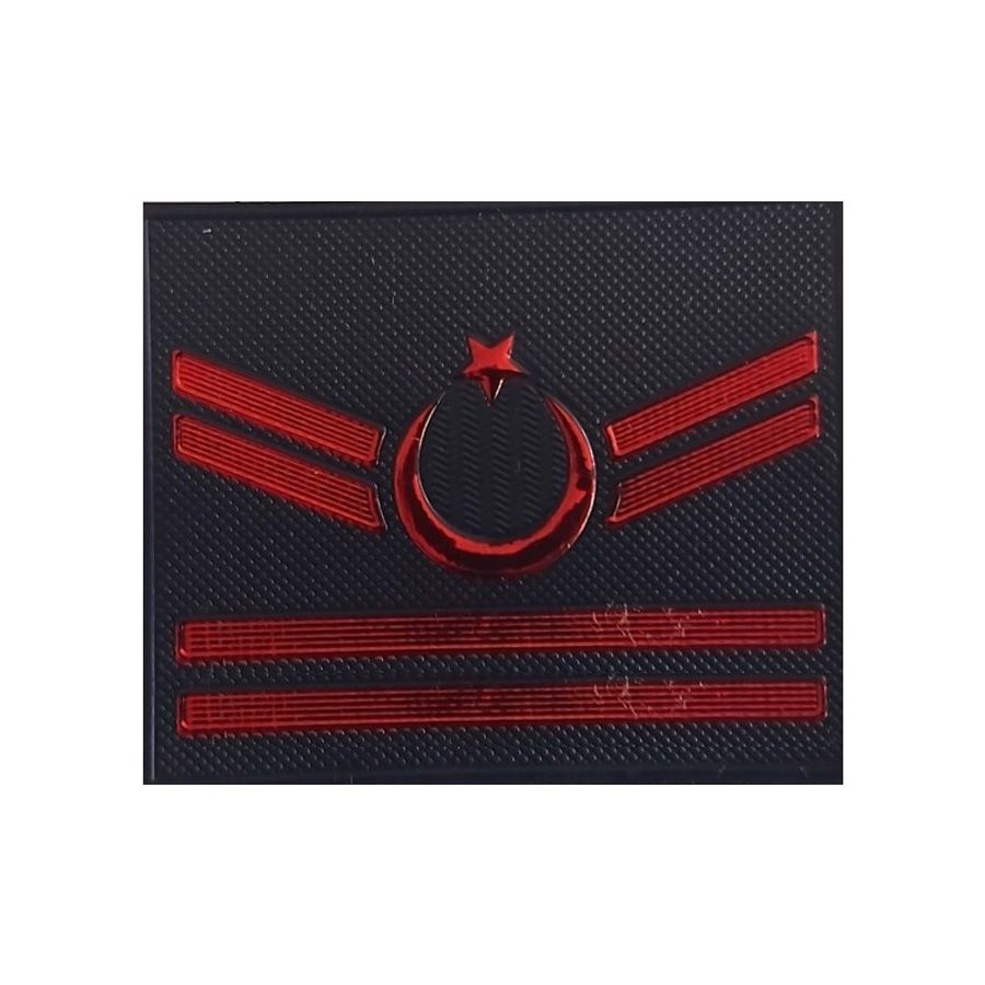 Jandarma Asayiş II Kademeli Uzman Çavuş Yelek Rütbesi - 3D