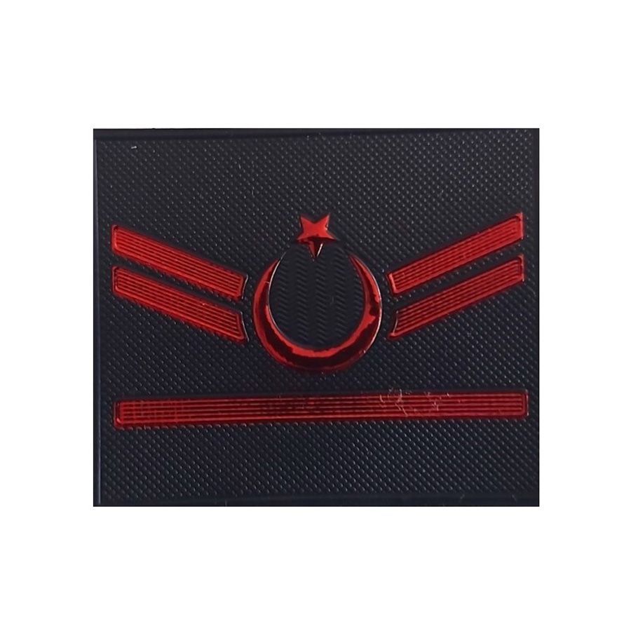 Jandarma Asayiş I Kademeli Uzman Çavuş Yelek Rütbesi - 3D