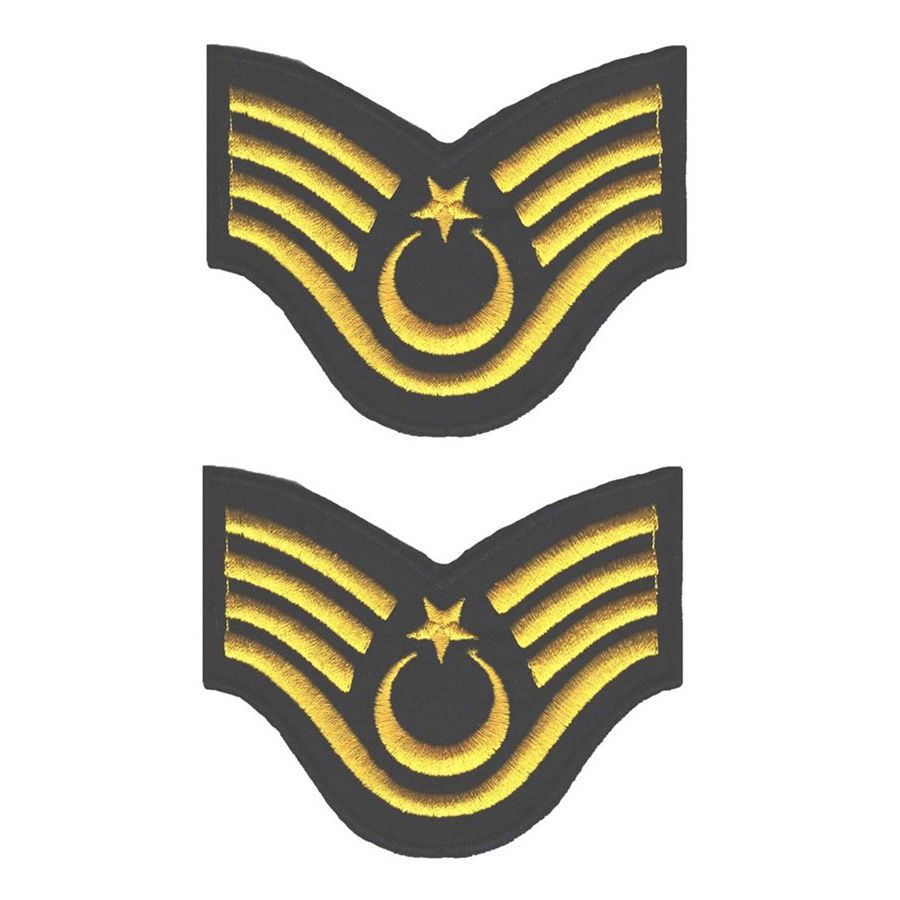 Jandarma Asayiş Astsubay Üst Çavuş Tören Rütbe -Nakışlı