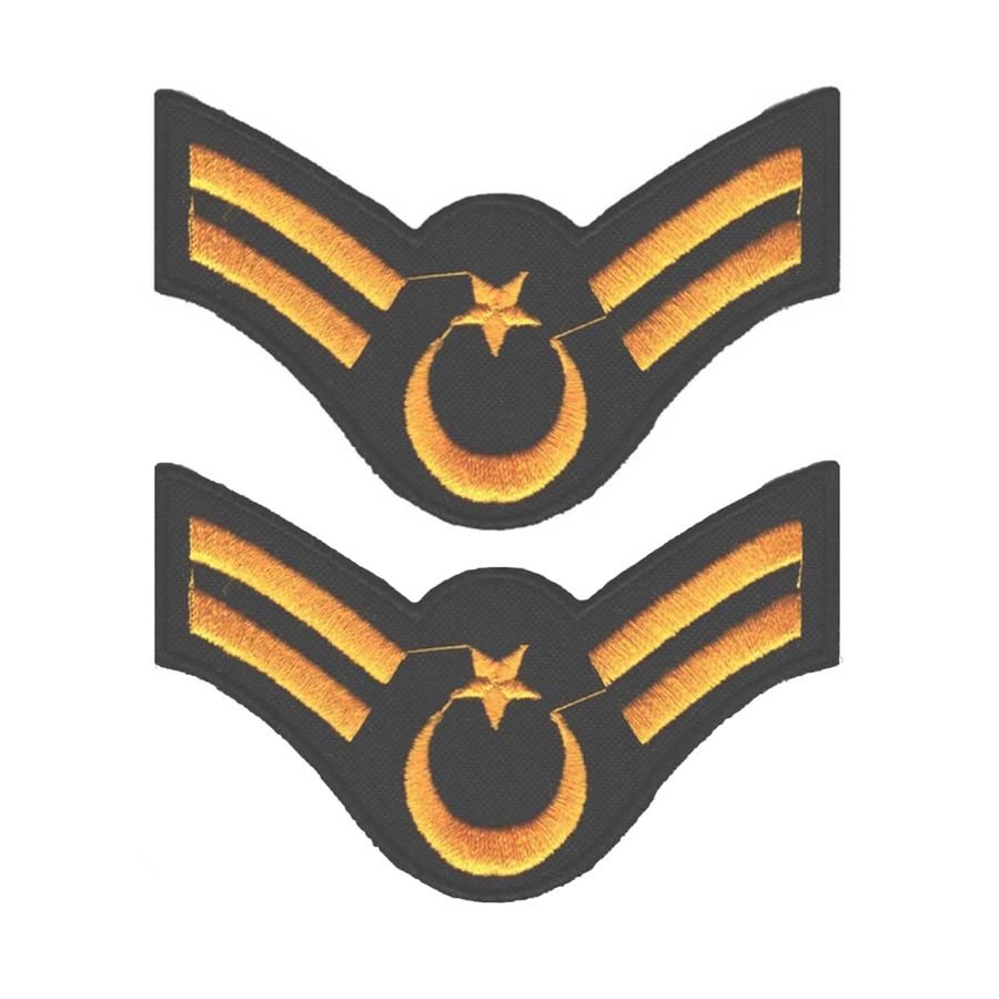 Jandarma Asayiş Astsubay Çavuş Tören Rütbe - Nakışlı