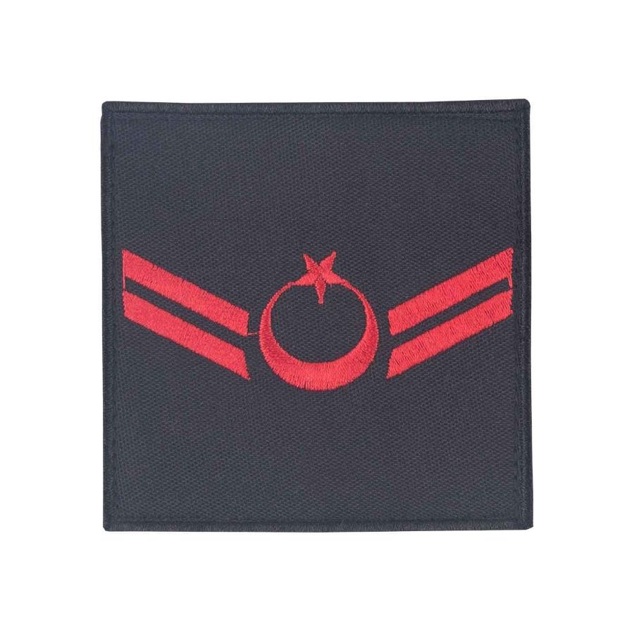 Jandarma Uzman Çavuş Tören Rütbe Nakışlı - Siyah