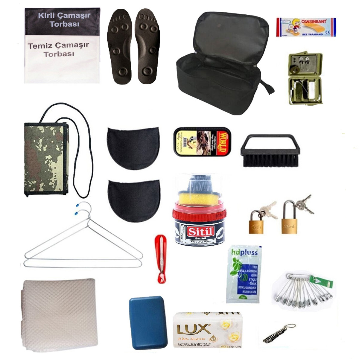 Acemi / Bedelli 24 Parça Temel Askerlik Seti