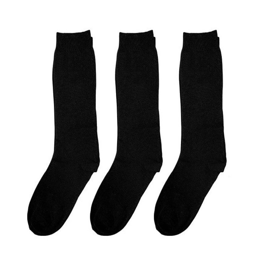 Asker Çorabı Yazlık 3'lü Set - Siyah
