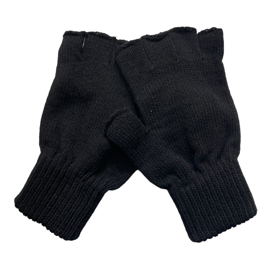 Kısa Parmak Eldiven-Siyah
